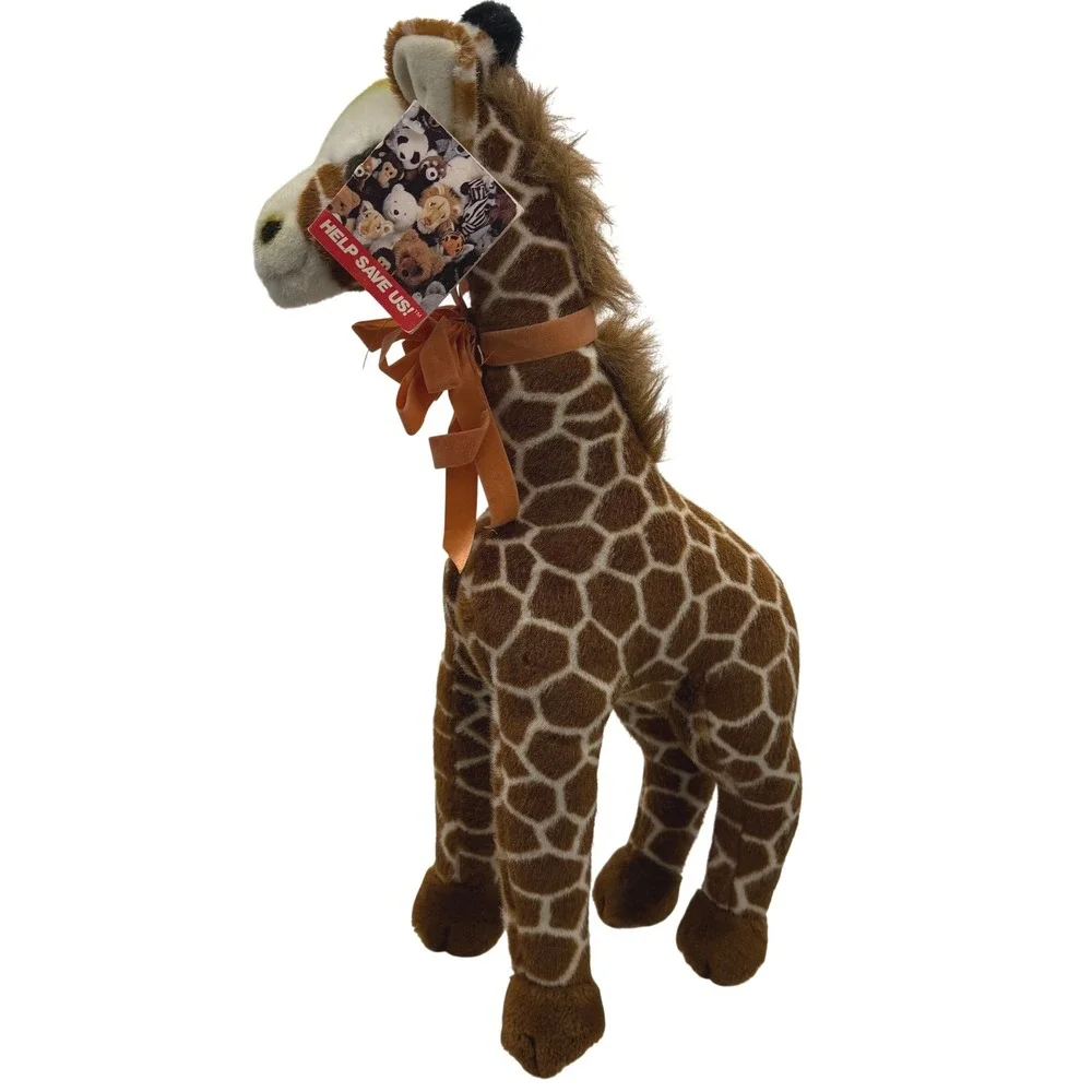 WWF World Wildlife Fund Plush Giraffe Stuffed Animal nursery toyVTG Aurora